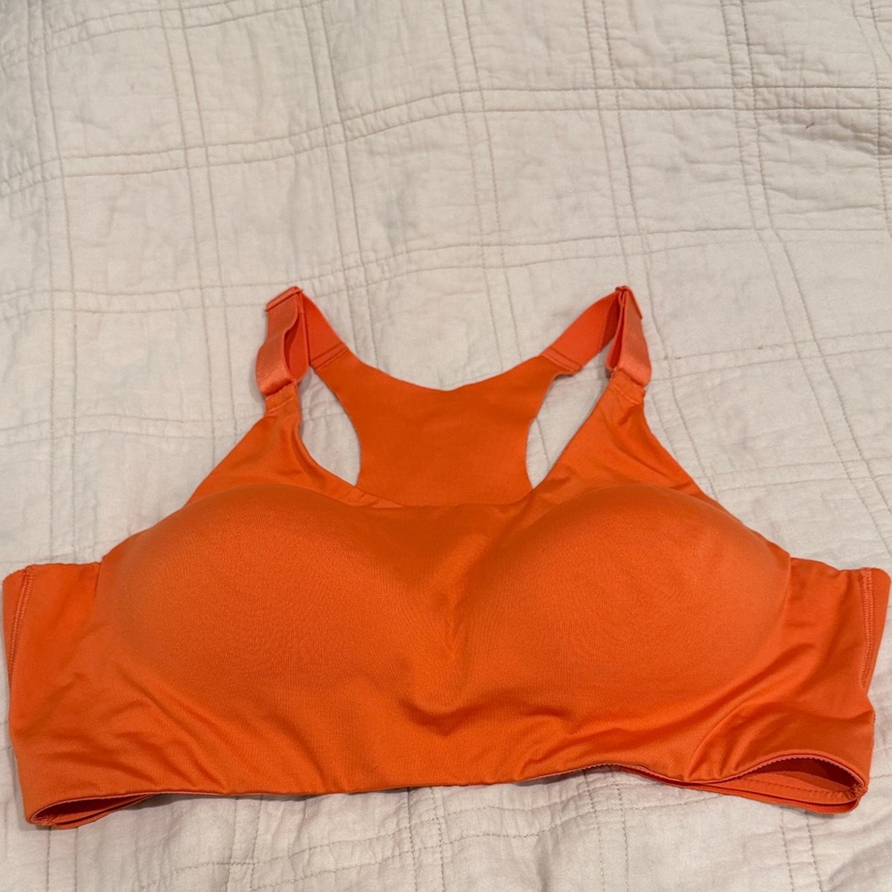 Calia Orange Wireless Racerback Sports Bra